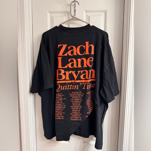 Zach Bryan Quittin Time Tour Tshirt XXL - Picture 2 of 2